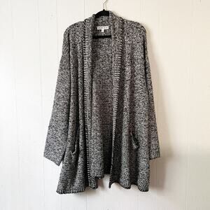 Meri Skye Open Front Chunky Knit Cardigan Womens 2X Cotton Casual Wear Capsule